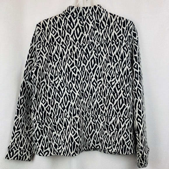 Rafael Sport Geometric Print Zipper Front Jac… - Picture 4 of 6